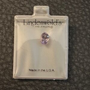 Vintage Lindenwold's Fine Jewelers Oval Simulated Amethyst Gemstone